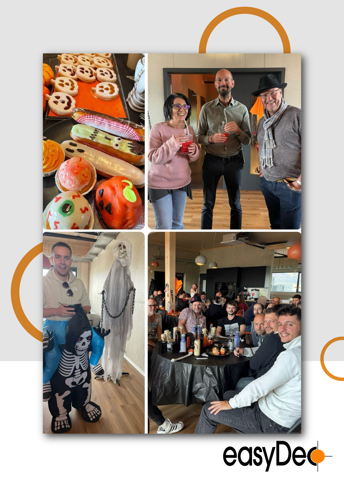 A Touch of Autumn and easyDec Orange in Our New Cafeteria