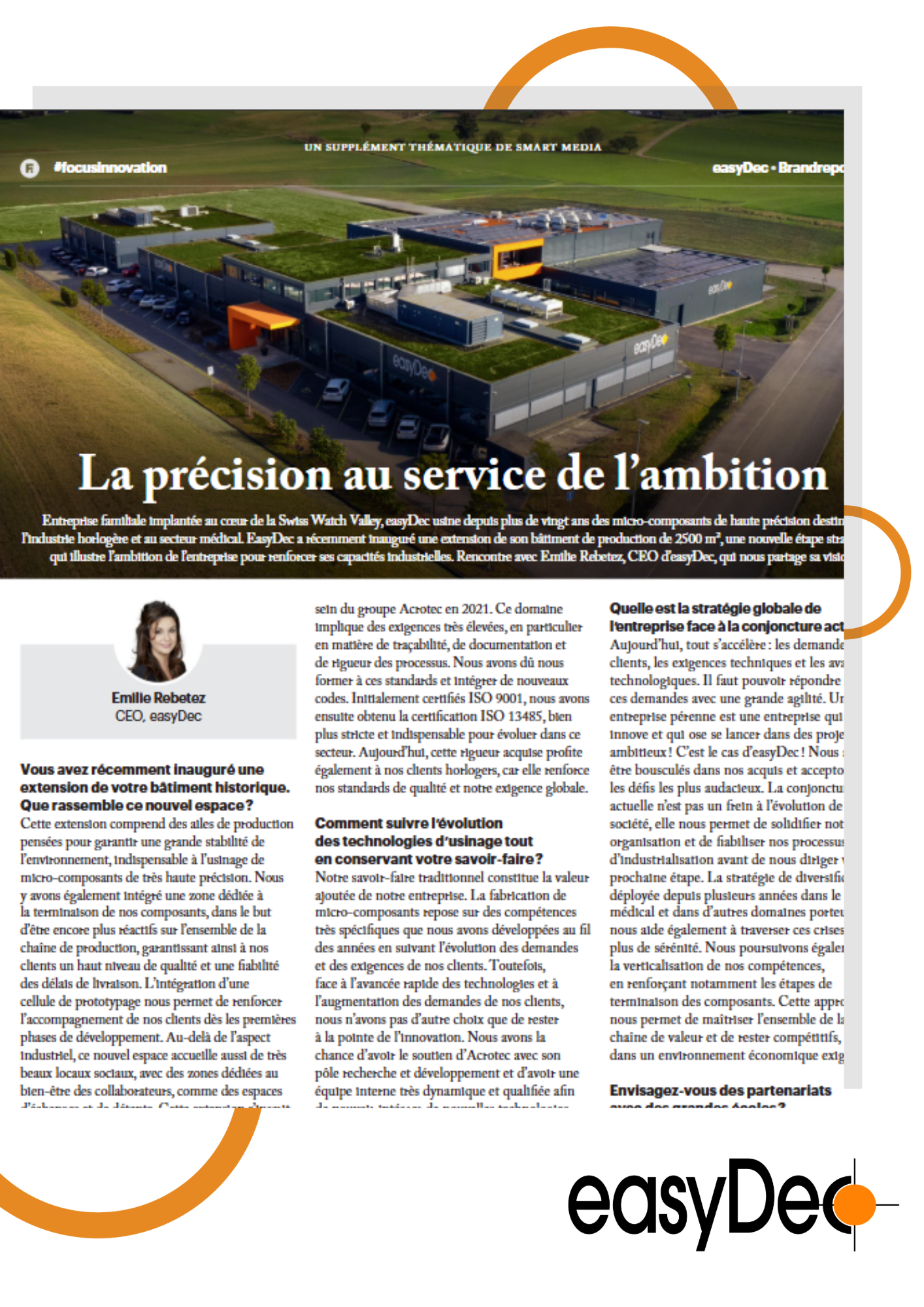 easyDec à l’honneur dans le magazine BILAN